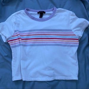 Forever 21 Pastel Cropped T-shirt